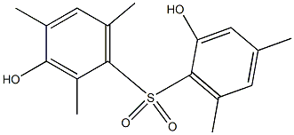 2',3-Dihydroxy-2,4,4',6,6'-pentamethyl[sulfonylbisbenzene],,结构式