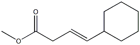 (E)-4-シクロヘキシル-3-ブテン酸メチル 化学構造式