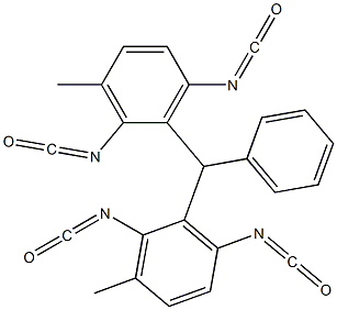 Bis(2,6-diisocyanato-3-methylphenyl)phenylmethane 结构式
