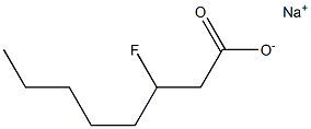 3-Fluorooctanoic acid sodium salt 结构式