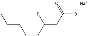 3-Fluorooctanoic acid sodium salt Structure