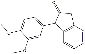 1-(3,4-Dimethoxyphenyl)-2-indanone 结构式