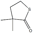 3,3-Dimethyltetrahydrothiophene-2-one 结构式