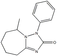 3,5,6,7,8,9-Hexahydro-5-methyl-3-phenyl-2H-[1,2,4]triazolo[1,5-a]azepin-2-one 结构式