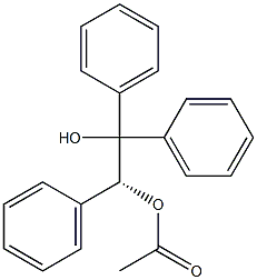 Acetic acid (1R)-1,2,2-triphenyl-2-hydroxyethyl ester,,结构式
