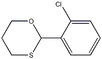 2-(2-クロロフェニル)-1,3-オキサチアン 化学構造式