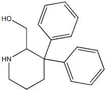 3,3-Diphenylpiperidine-2-methanol,,结构式