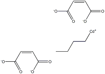 ビス(マレイン酸1-ブチル)カドミウム 化学構造式