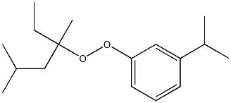 3-Isopropylphenyl 1,3-dimethyl-1-ethylbutyl peroxide Structure
