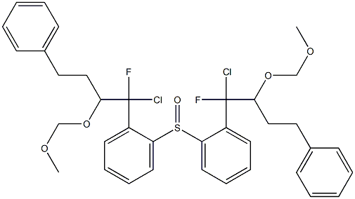 [1-Chloro-1-fluoro-2-(methoxymethoxy)-4-phenylbutyl]phenyl sulfoxide Structure