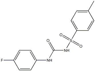 1-[4-Fluorophenyl]-3-(4-methylphenylsulfonyl)urea Structure