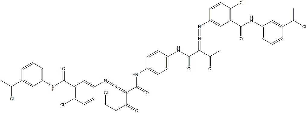 3,3'-[2-(Chloromethyl)-1,4-phenylenebis[iminocarbonyl(acetylmethylene)azo]]bis[N-[3-(1-chloroethyl)phenyl]-6-chlorobenzamide]