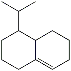 1,2,3,4,4a,5,6,7-Octahydro-4-isopropylnaphthalene 结构式
