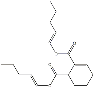 2-Cyclohexene-1,2-dicarboxylic acid bis(1-pentenyl) ester Struktur