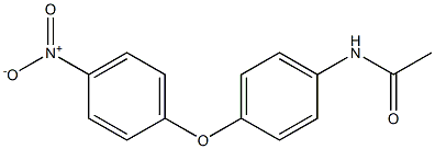 N-[4-(4-ニトロフェノキシ)フェニル]アセトアミド 化学構造式