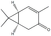 (1S,6R)-3,7,7-Trimethylbicyclo[4.1.0]hept-2-en-4-one Structure