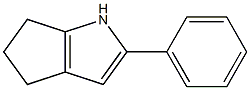 2-Phenyl-1,4,5,6-tetrahydrocyclopenta[b]pyrrole,,结构式