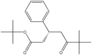 (3R)-3-Phenyl-5-oxo-6,6-dimethylheptanoic acid tert-butyl ester Structure