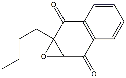 7a-ブチル-1a,7a-ジヒドロナフト[2,3-b]オキシレン-2,7-ジオン 化学構造式