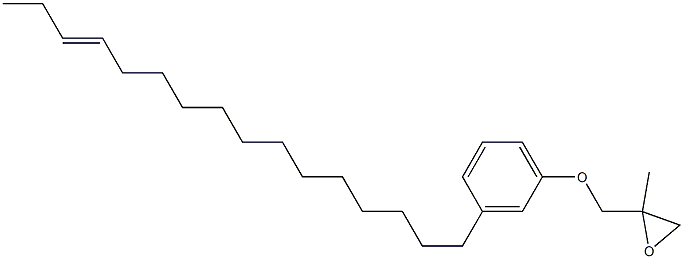 3-(13-Hexadecenyl)phenyl 2-methylglycidyl ether,,结构式