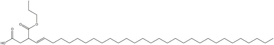 3-(1-Triacontenyl)succinic acid 1-hydrogen 4-propyl ester Structure