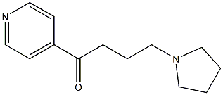 1-(4-Pyridinyl)-4-(1-pyrrolidinyl)-1-butanone Struktur