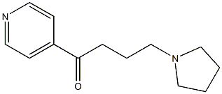 1-(4-Pyridinyl)-4-(1-pyrrolidinyl)-1-butanone,,结构式