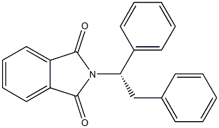 (-)-N-[(S)-1,2-ジフェニルエチル]フタルイミド 化学構造式