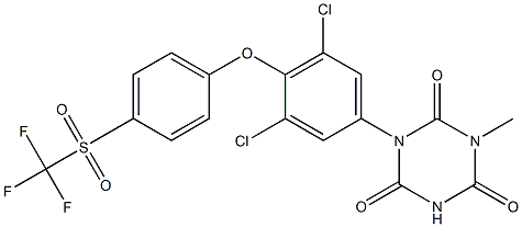 1-[4-(p-Trifluoromethylsulfonylphenoxy)-3,5-dichlorophenyl]-3-methyl-1,3,5-triazine-2,4,6(1H,3H,5H)-trione