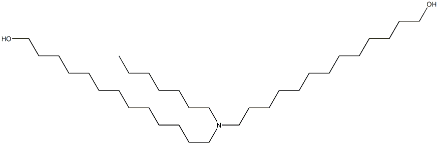 13,13'-(Heptylimino)bis(1-tridecanol) Structure