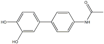 N-(3',4'-Dihydroxy-1,1'-biphenyl-4-yl)acetamide Structure