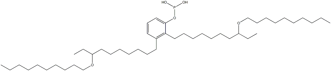 Phosphorous acid bis[8-(decyloxy)decyl]phenyl ester Structure