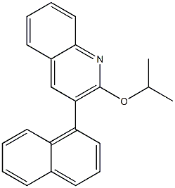 2-(イソプロピルオキシ)-3-(1-ナフチル)キノリン 化学構造式