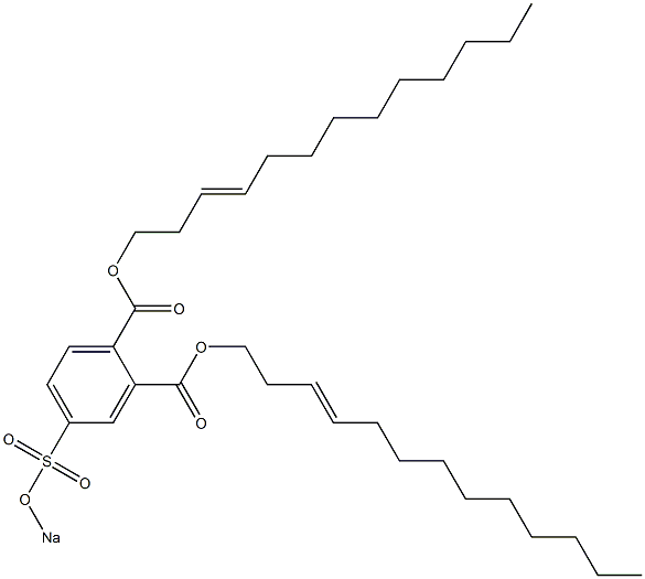 4-(Sodiosulfo)phthalic acid di(3-tridecenyl) ester Struktur
