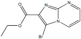 3-Bromoimidazo[1,2-a]pyrimidine-2-carboxylic acid ethyl ester,,结构式