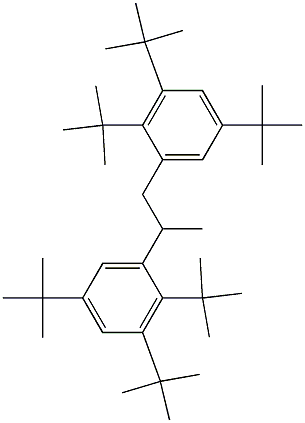 3,3'-(1,2-プロパンジイル)ビス(1,2,5-トリtert-ブチルベンゼン) 化学構造式