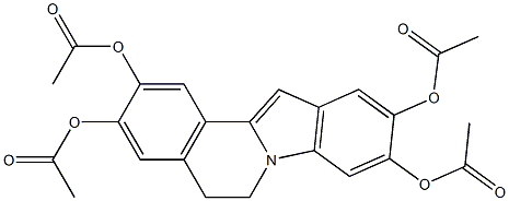 5,6-Dihydroindolo[2,1-a]isoquinoline-2,3,9,10-tetrol tetraacetate