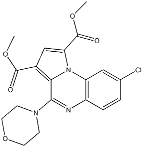  8-Chloro-4-morpholinopyrrolo[1,2-a]quinoxaline-1,3-dicarboxylic acid dimethyl ester