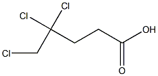 4,4,5-トリクロロ吉草酸 化学構造式