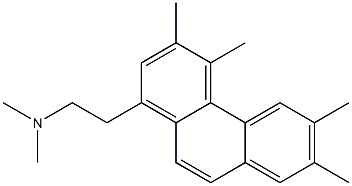 1-[2-(Dimethylamino)ethyl]-3,4,6,7-tetramethylphenanthrene,,结构式