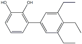 3-(3,4,5-Triethylphenyl)benzene-1,2-diol