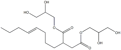 2-(4-Octenyl)succinic acid bis(2,3-dihydroxypropyl) ester
