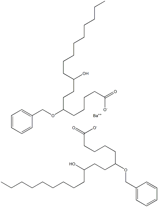 Bis(6-benzyloxy-9-hydroxystearic acid)barium salt