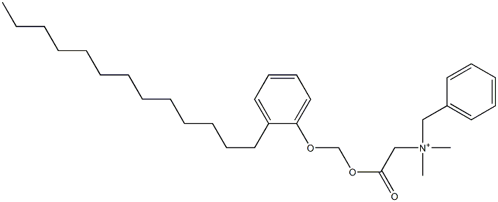 N,N-Dimethyl-N-benzyl-N-[[[(2-tridecylphenyloxy)methyl]oxycarbonyl]methyl]aminium Structure