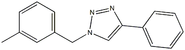 1-(3-Methylbenzyl)-4-phenyl-1H-1,2,3-triazole 结构式