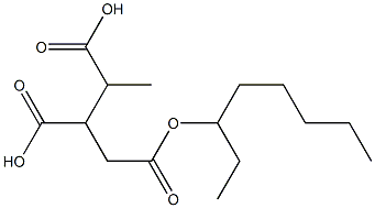 Butane-1,2,3-tricarboxylic acid 3-octyl ester,,结构式