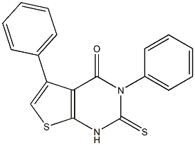 1,2-Dihydro-3-phenyl-2-thioxo-5-phenylthieno[2,3-d]pyrimidin-4(3H)-one|