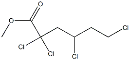 2,2,4,6-Tetrachlorohexanoic acid methyl ester Struktur