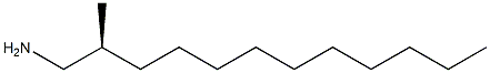 [S,(-)]-2-Methyldodecylamine Structure