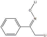 1-Phenyl-2-lithioethanone O-lithio oxime,,结构式